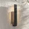 Possini Euro Design Possini Euro Cascadia 18"H Black Piastra Glass LED Outdoor Wall Light - 2 of 4