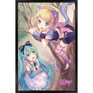 Trends International Hatsune Miku - Hatsune and Kagamine Framed Wall Poster Prints - 1 of 4