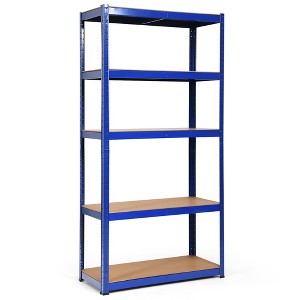 Costway 72'' Heavy Duty Storage Shelf Steel Metal Garage Rack 5 Level Adjustable - 1 of 4