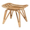 bali & pari Earvin Modern Bohemian Natural Brown Rattan Footstool - 2 of 4