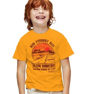 Forrest Gump Ultra Marathon Kids T Shirt For Youth, Gold - 1 of 4