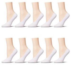 Memoi Women's 10 Pair Pack High Cut Sneaker Liners - 1 of 4
