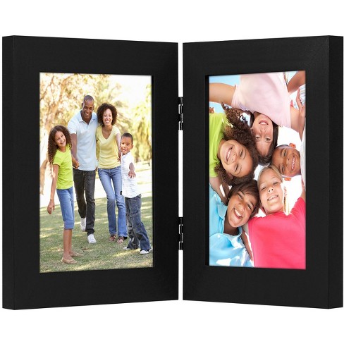 Americanflat Hinged Picture Frame With Two Displays Mdf And Shatter ...