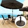 Outsunny 19" Patio Umbrella Base, 26 lbs Concrete Heavy Duty Patio Umbrella Holder for 1.5"/1.9" Umbrella Poles - 3 of 4