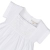 Hope & Henry Girls'  Sleeveless Crochet Detail Empire Waist Seersucker Dress, Kids - 2 of 4