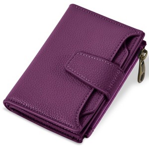 ayakawasaki small wallet 財布　ラベンダー Small Wallet Women RFID Blocking Soft Leather Bifold Compact Card