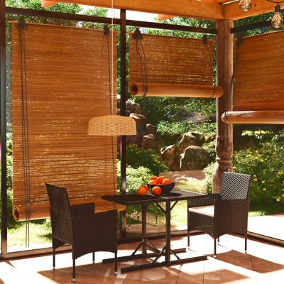 vidaXL 3 Piece Patio Dining Set Black