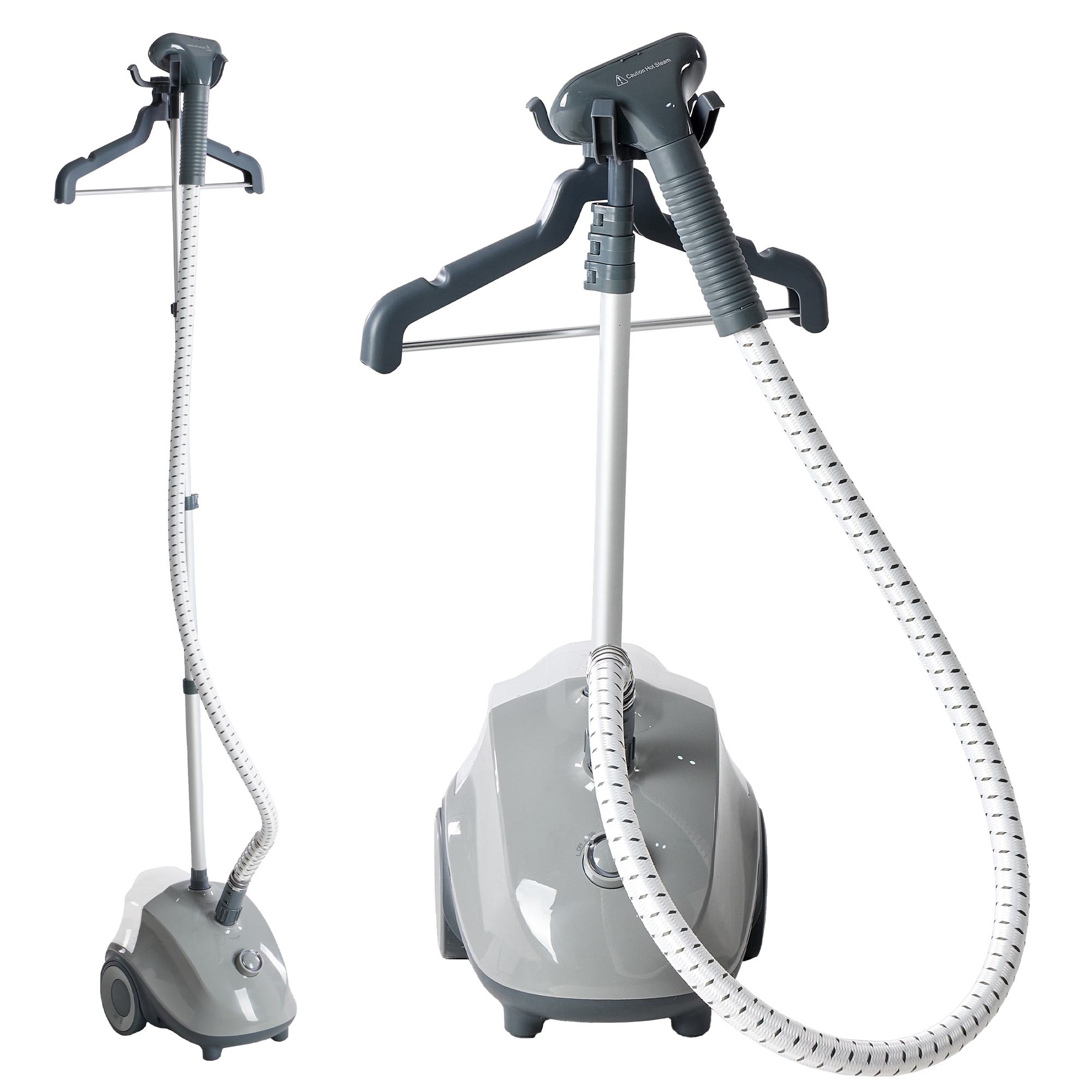 Bestier Standing Garment Steamer, 1500W Powerful Steamer for Clothes with Roll Wheels, 1.7L Water Tank for 55 Min Continuous Steaming