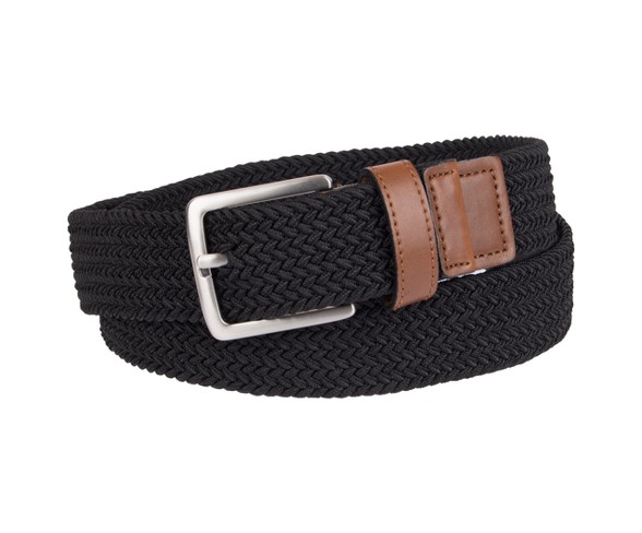 Men's 35mm Stretch Belt - Merona&#153; Black M