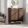 Coucheta 3-Door Shoe Cabinet - 6-Tier Entryway Storage Organizer with Hooks, Adjustable Shelves - 3 of 4