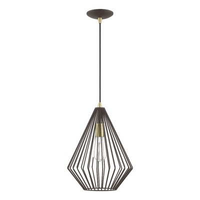 Livex Lighting Linz 1 - Light Pendant in  Bronze/Antique Brass