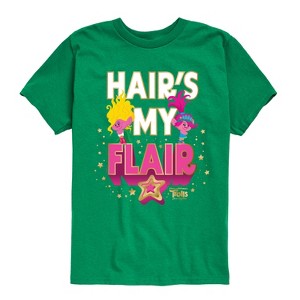 Boys' - Trolls - Hairs My Flair Poppy and Viva Short Sleeve Graphic T-Shirt - 1 of 4