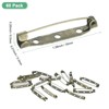 Unique Bargains Durable Multipurpose Iron Badge Brooch Pin Backs Safety Clasp 60 Pcs - 3 of 4