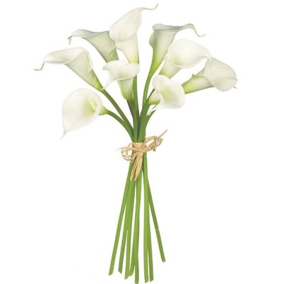 Sullivans Artificial Calla Lily Bouquet Stem 14"H White