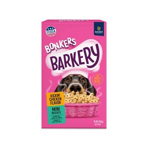 Bonkers Barkery Mini Breed Crunchy Dog Treats with Chicken Flavor - 15oz - 1 of 4