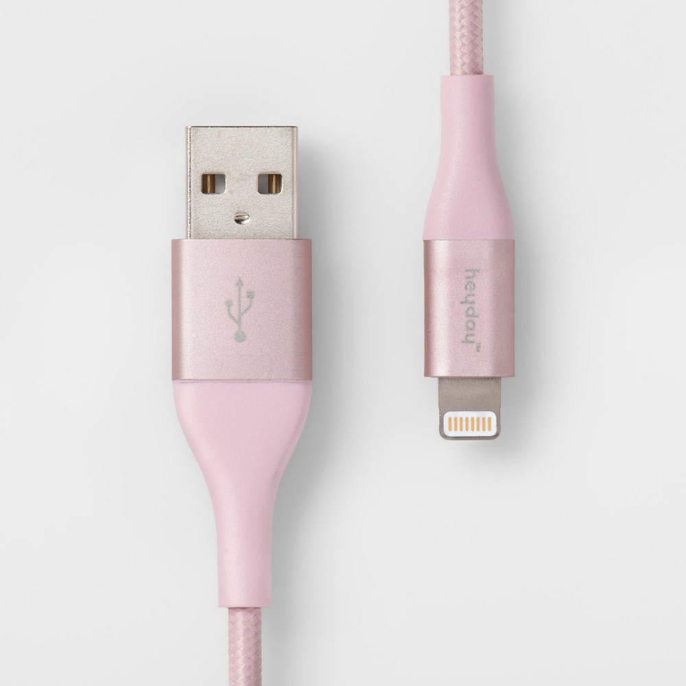 6' Lightning to USB-A Braided Cable - heyday™ Pink