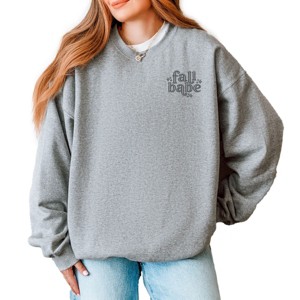 Simply Sage Market Embroidered Fall Babe Stars Sweatshirt - 1 of 4