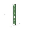 HomeRoots 72" Green Solid Wood Welcome St Patrick's Day Porch Sign - 3 of 4