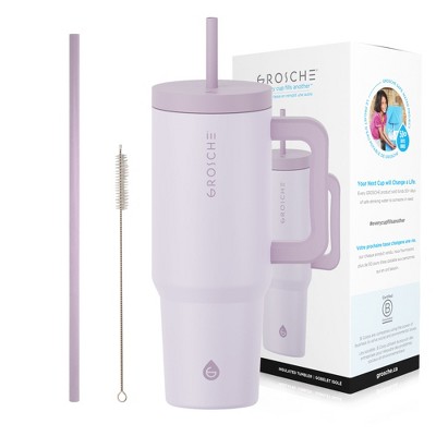 GROSCHE ASPEN 40oz Tumbler with Handle and Straw, Insulated Tumbler
