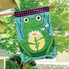 Briarwood Lane Summer House Flag 40x28 For Outdoor Daisy Frog Burlap For Summer House Flag - 4 of 4