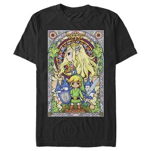 Men's Nintendo Legend of Zelda Glass T-Shirt - 1 of 4