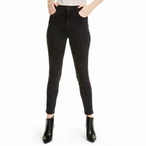 Women's Ashley High-Rise Ankle Leopard Skinny Jeans - STS Blue - 1 of 3