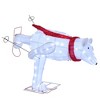 Tangkula 4.5 FT Lighted Skiing Polar Bear Light up Christmas Decoration w/ Red Scarf - 2 of 3