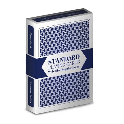 Slickblue Blue Playing Cards Deck, Plastic-Coated Paper, Poker Cards, Classic Style, 3.5"x2.5", Blue