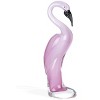 HomeRoots 15" Pink Murano Glass Flamingo Figurine Tabletop Sculpture - 4 of 4