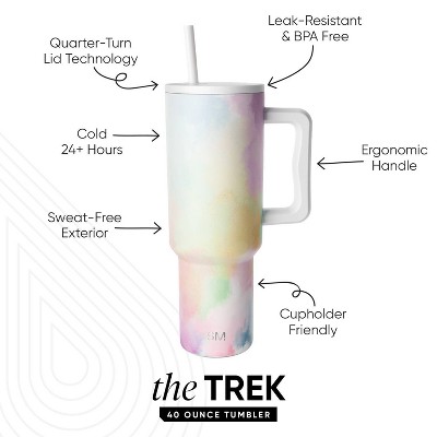 Simple Modern 40oz Trek Cotton Candy Lidded Tumbler