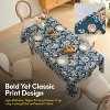 Printed Waterproof Fabric Tablecloths, Easy Care Dining Table Covers by Sweet Home Collection® - 3 of 4