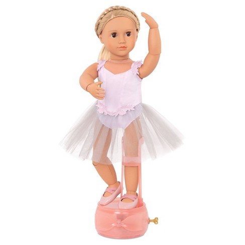 Our Generation 18" Ballerina Doll with Movable Joints & Music Box Stand - Erin - image 1 of 4