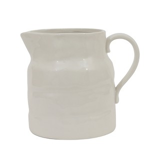 Storied Home White Vintage Stoneware Pitcher Reproduction - 1 of 1