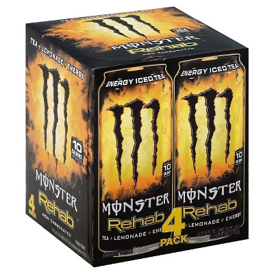 Monster Rehab, Tea + Lemonade - 4pk/15.5 fl oz Cans