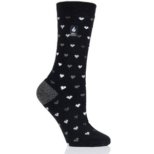 Women's Orchid ULTRA LITE™ Hearts Crew Socks - 1 of 3
