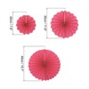 Unique Bargains Round Pattern Party Wedding Decorative Folding Paper Fans - 2 of 4