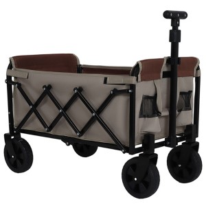 NAYSAYE Wagons Expandable Dual Layer Utility Cart for Shopping Gardening and Outdoor Fun, Gray, 29.5"*17.9"*38.6" - 1 of 4