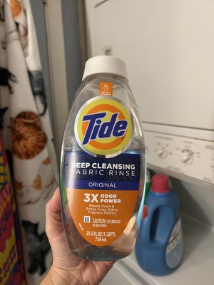 Tide Clean Boost Fabric Rinse, 25.5 fl oz, Removes Odors, Original 