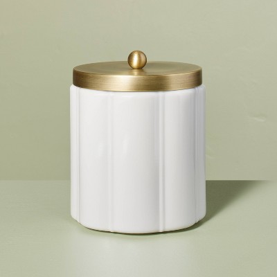 Fluted Milk Glass Soap Pump Brass Finish - Hearth & Hand™ With Magnolia :  Target