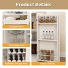 Buffet Cabinet with Hutch - Modern Farmhouse Kitchen Storage Sideboard with 2 Drawers & Barn Doors, Coffee Bar Station or Liquor Cabinet - 4 of 4
