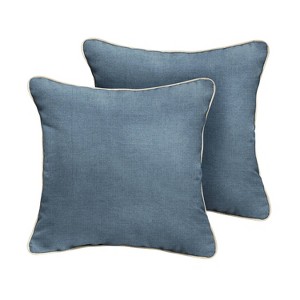 2pk Sorra Home Sunbrella Corded Indoor Outdoor Throw Pillow Sets - 1 of 4