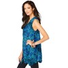 Roaman's Women's Plus Size Sleeveless Angelina Tunic - 4 of 4