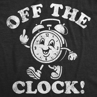 Мужские футболки Crazy Dog T-Shirts, Inc. Mens Funny T Shirts Off The Clock Sarcastic Working Novelty Tee for Men - Crazy Dog Men's T Shirt For the Office Black XL — фото 2