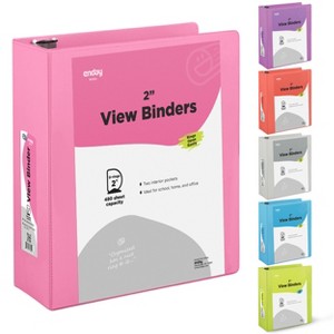 Enday 3-Ring View Binder With 2-Pockets - 1 of 4