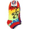 Grateful Dead Socks Adult Tie Dye Dancing Bears And Steal Your Face 6 Pack Ankle Socks Multicoloured - 3 of 3