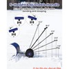 29/36-Inch Wide Snow Shovel w/ Wheels, Heavy Duty Metal Snow Pusher Shovel w/5-Position Angled Blade & Adjustable Handle - 3 of 4