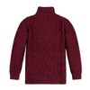 Hope & Henry Boys'  Long Sleeve Mock Neck Cable Sweater with Flecks, Infant - 3 of 4