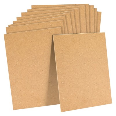 Bright Creations 0.25" Thick Blank MDF Chipboard Sheets for Painting, Arts and Crafts, 9 x 12 In, 12 Pack
