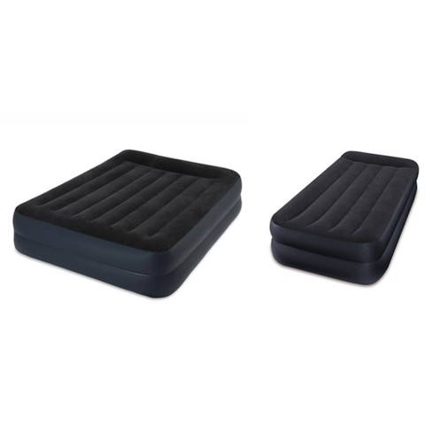 Intex Dura Beam Pillow Rest Airbed Mattress With Built In Pump