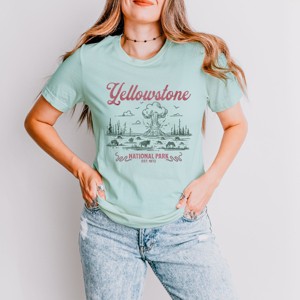 Simply Sage Market Yellowstone National Park EST. 1872 Short Sleeve Tee - 1 of 4